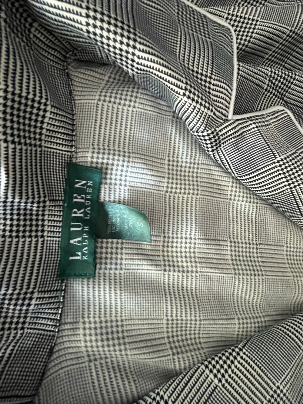Lauren Ralph Lauren Gray Plaid Button-Front women Pajama Set